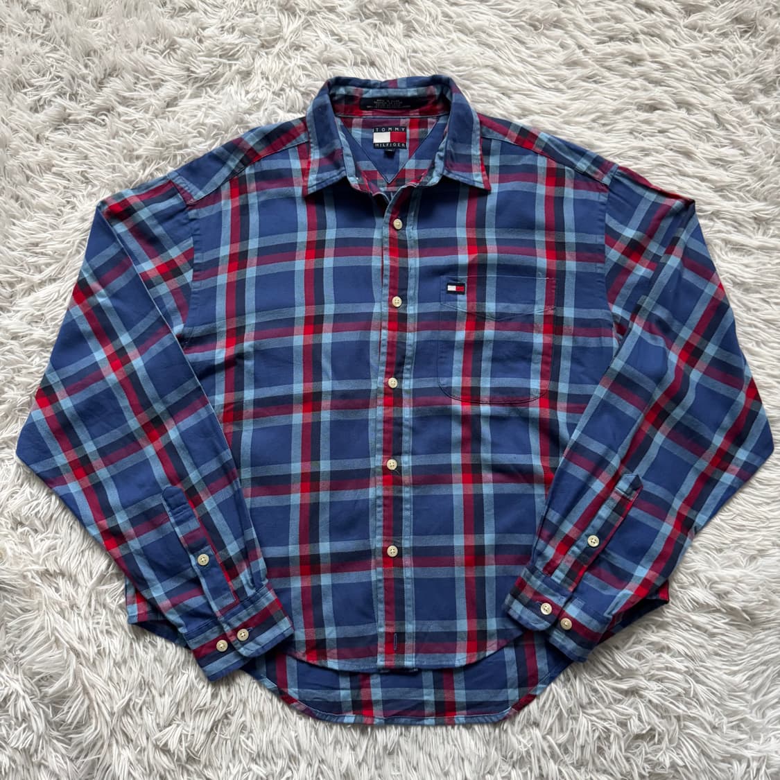 TOMMY HILFGER 일본빈티지 셔츠 타미 힐피거 빈티지셔츠 m 95 상품이미지2