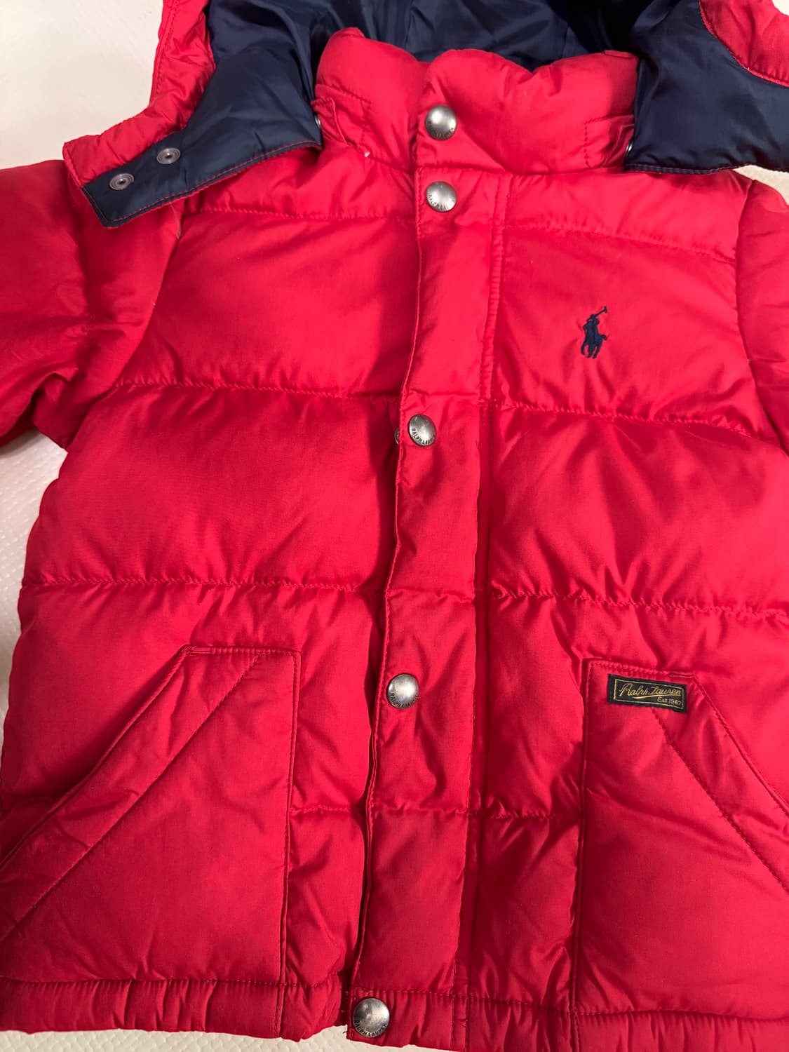 폴로 랄프로렌 키즈 푸퍼자켓 레드 3T 상품이미지3