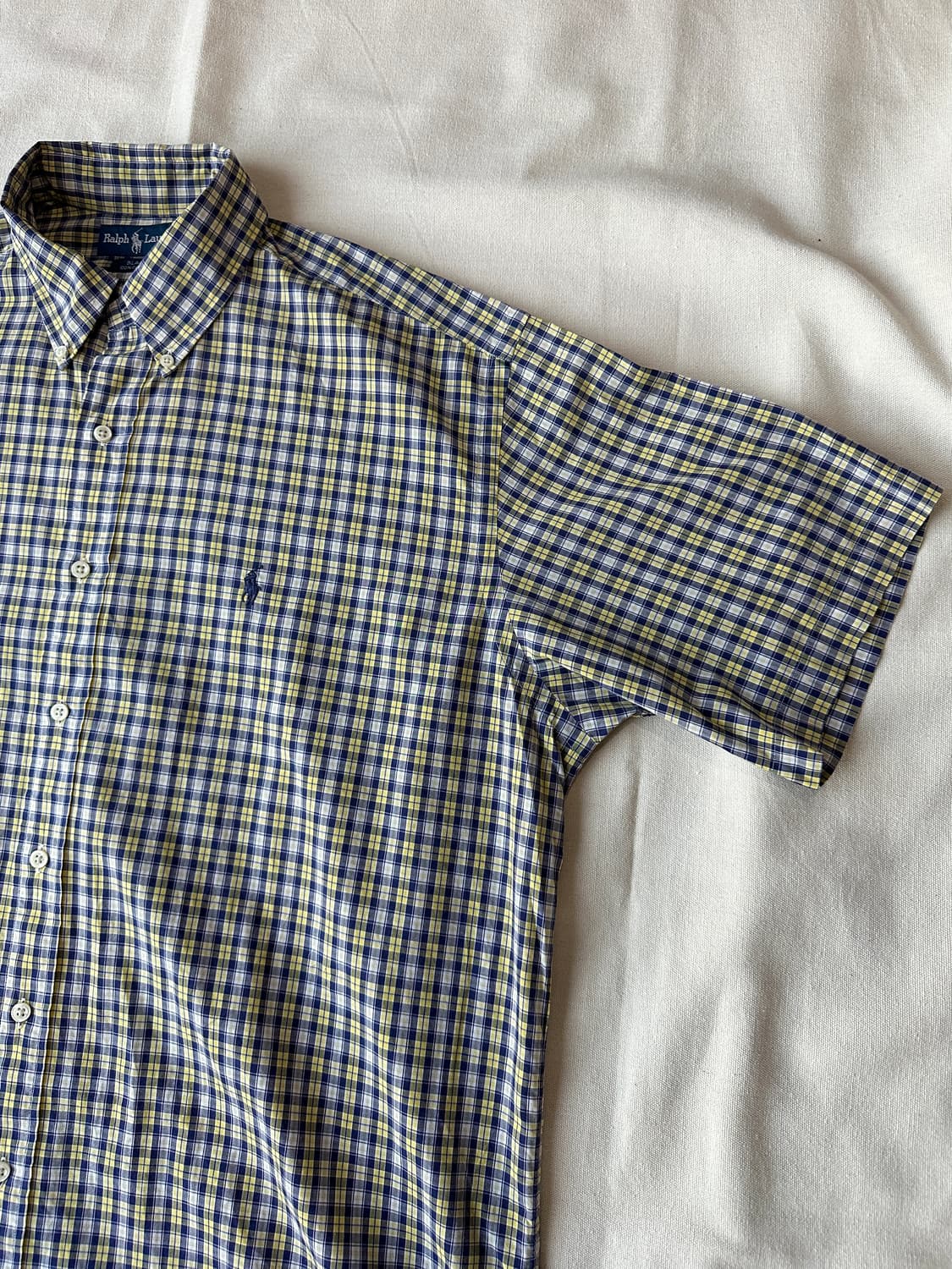 폴로 랄프로렌 블레이크 체크 반팔 셔츠 L  상품이미지3
