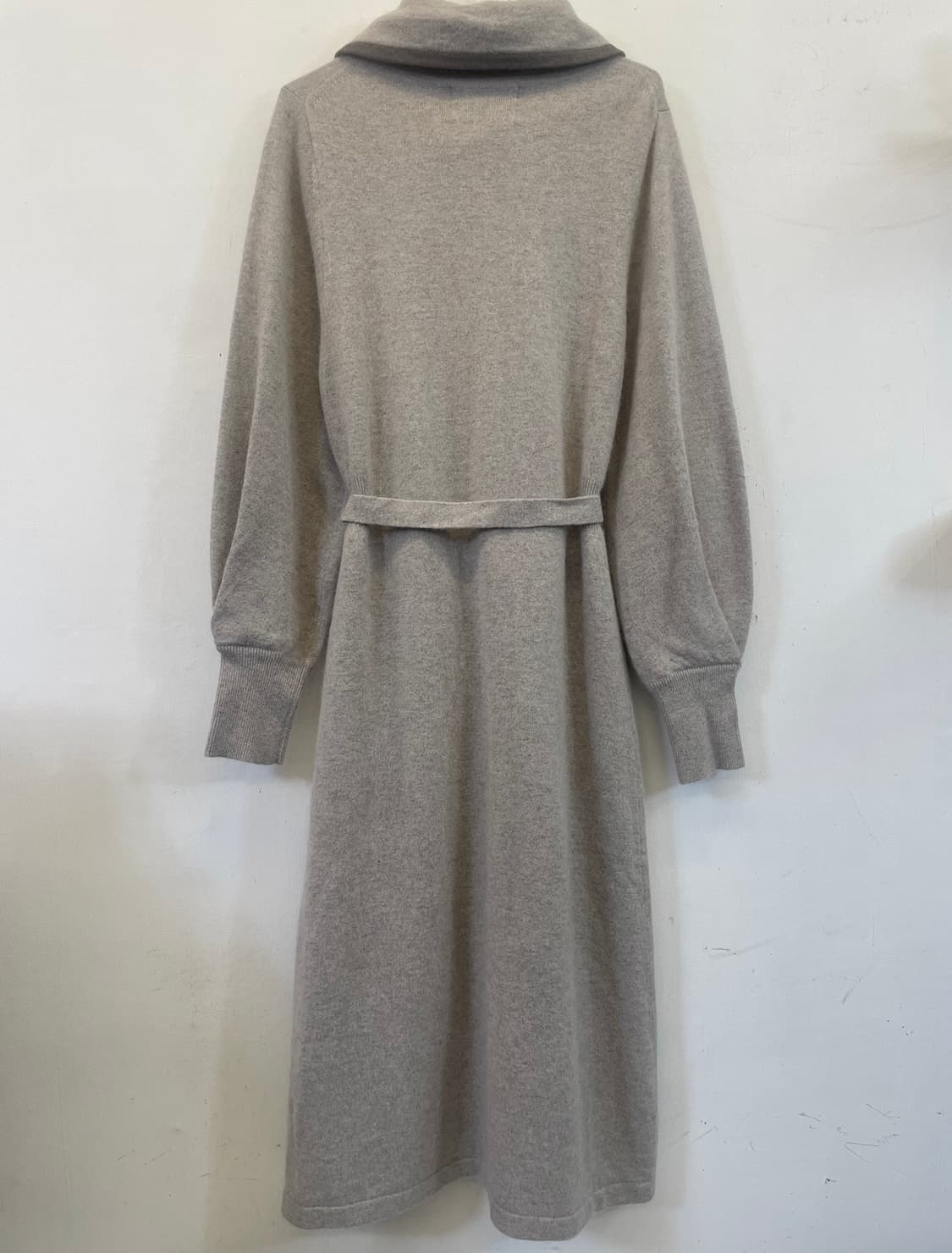 칼라거펠트 폭스양모울 혼방 니트롱원피스 울니트코트 롱가디건 상품이미지7