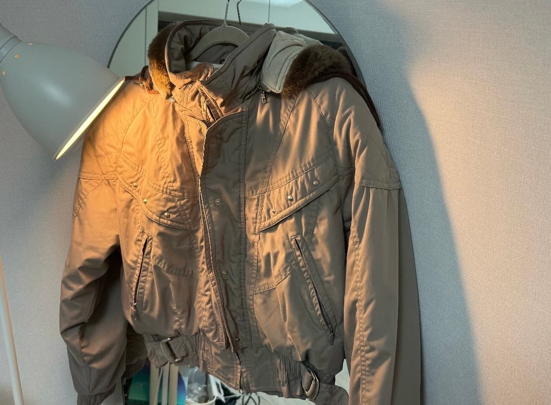 퍼 후드 빈티지 패딩 상품이미지2