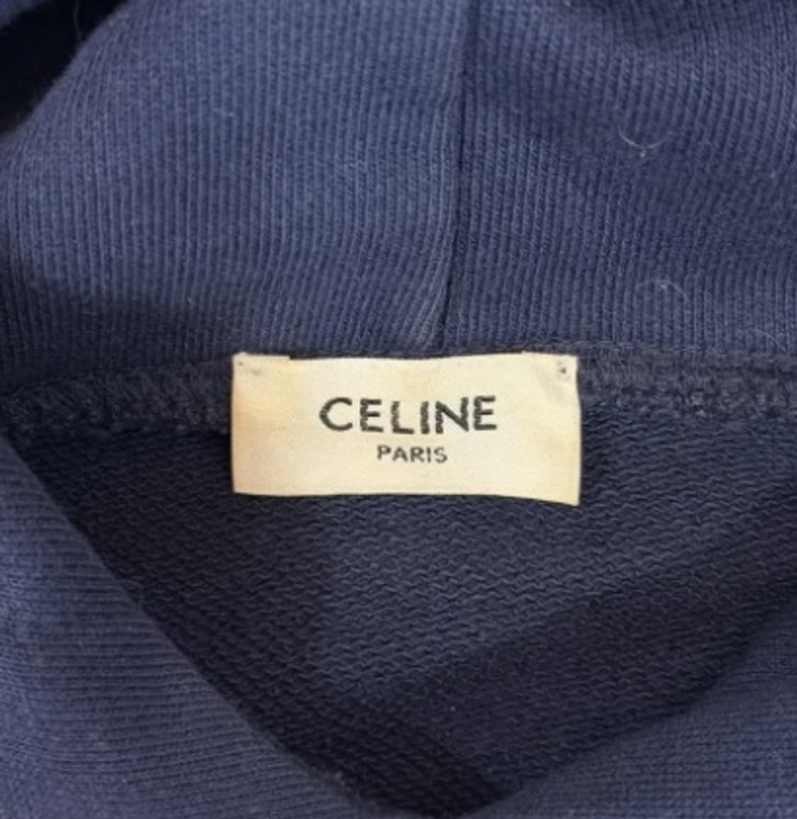 [당일배송] 셀린느 PARIS 로고 코튼 후드 네이비 S 상품이미지4