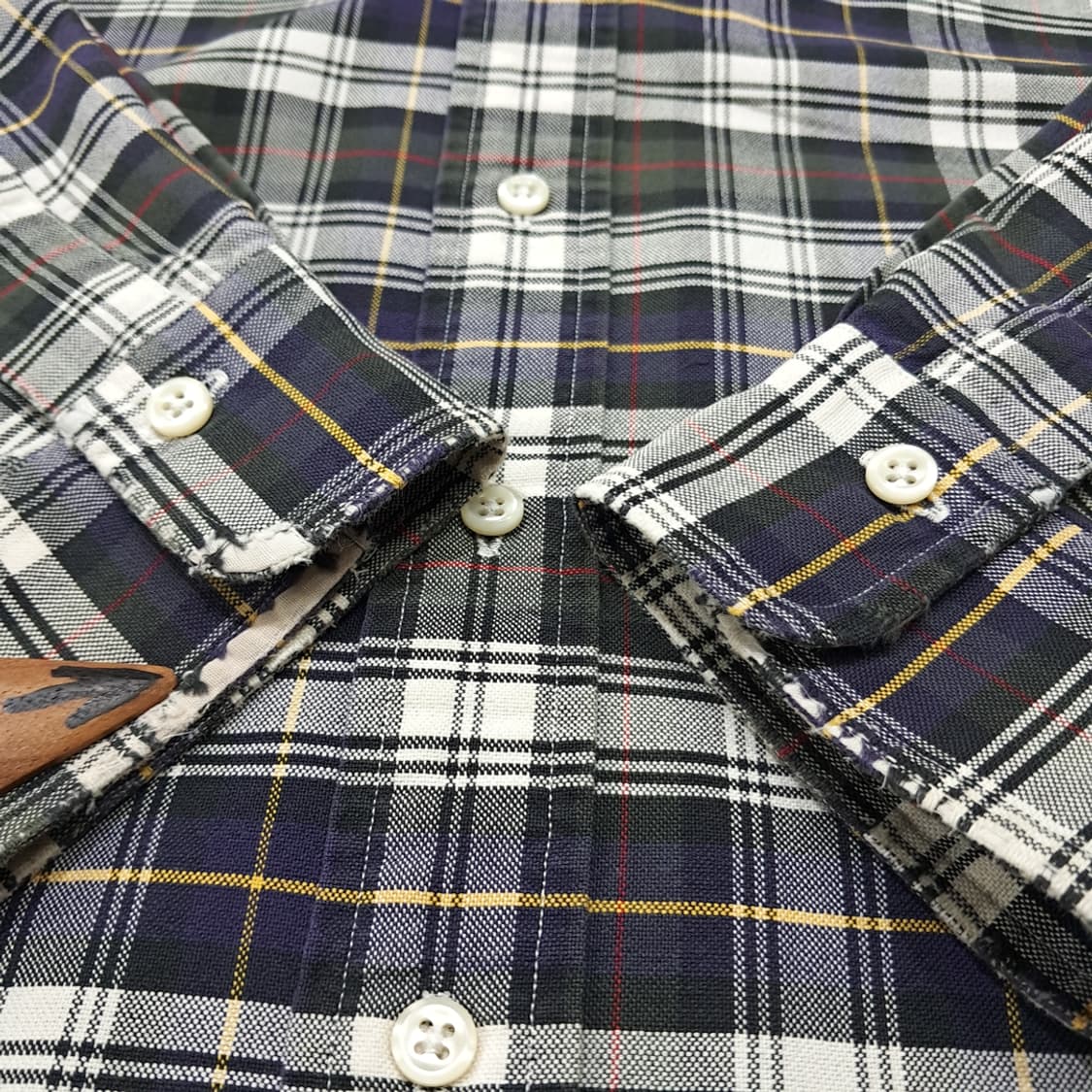CN854 XL 폴로 랄프로렌 모던 블랙워치 타탄체크 긴팔 셔츠 남방 상품이미지6