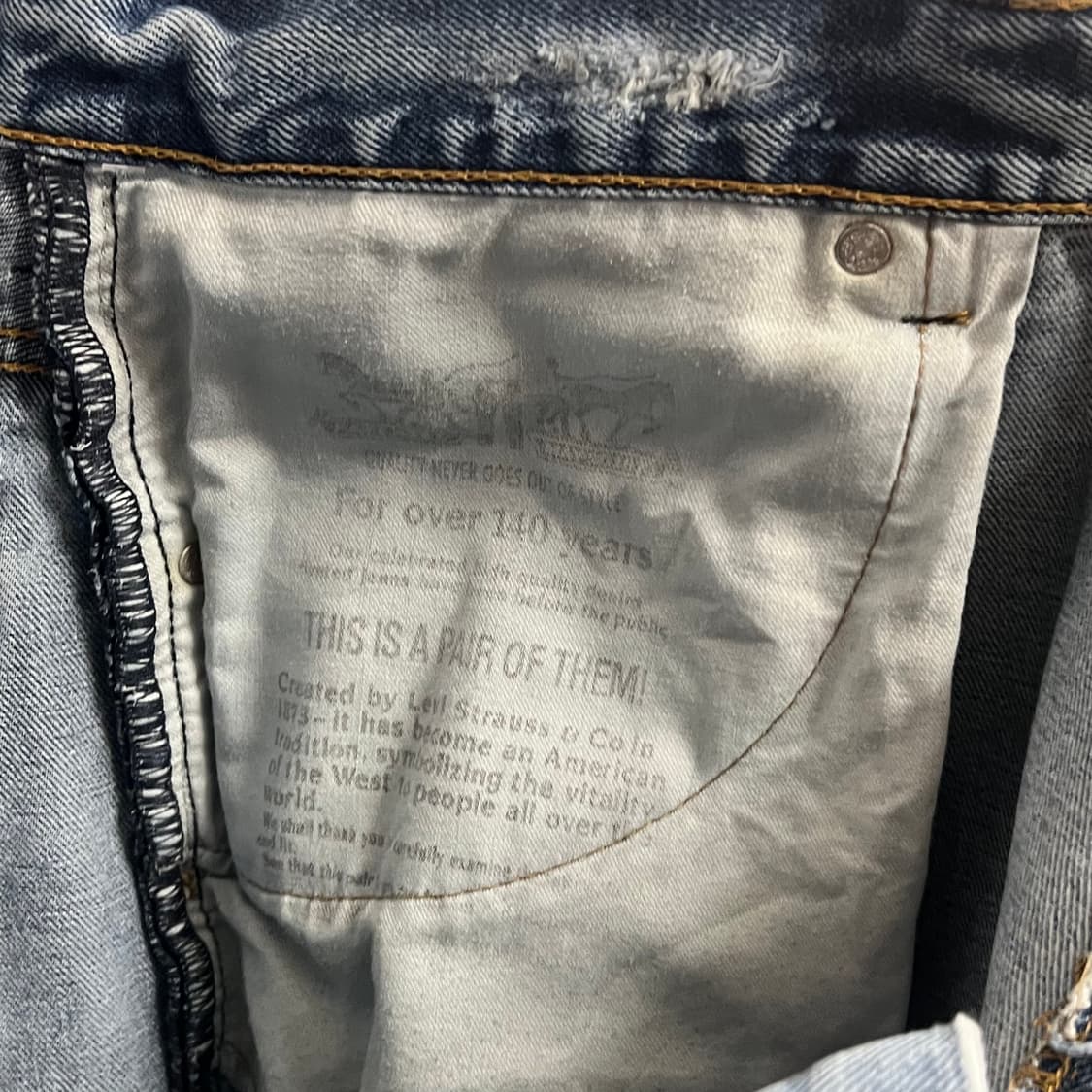 00‘s 리바이스 517 연청 빅사이즈 상품이미지7