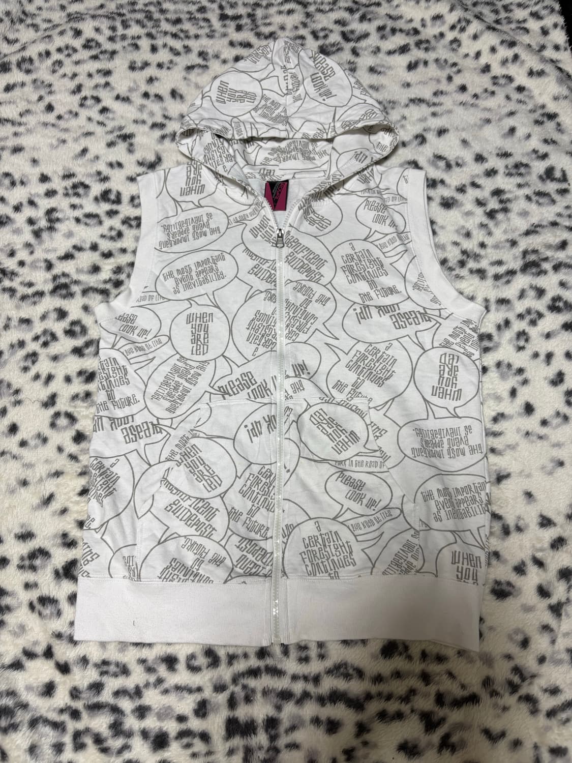 “Unknown” Y2K&Kitsch Mood Sleeveless Hoo 상품이미지1