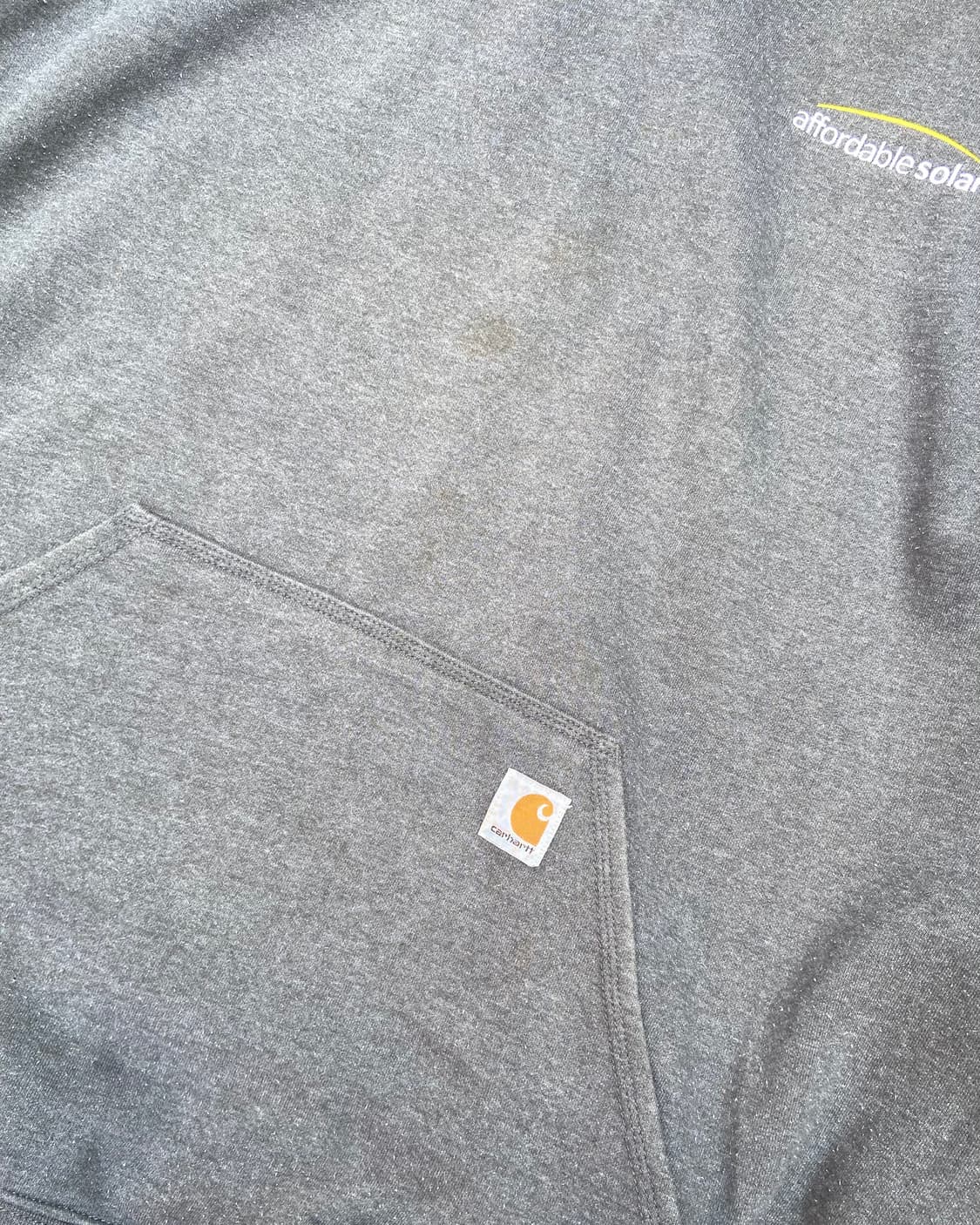 실측 3XL) 칼하트 루즈핏 챠콜그레이 후드 상품이미지4