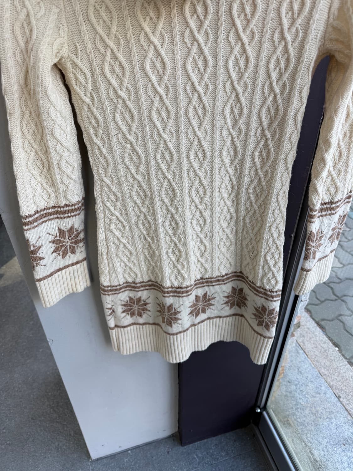 .38/ 버버리 블루라벨 노르딕 후디 니팅 원피스 상품이미지7