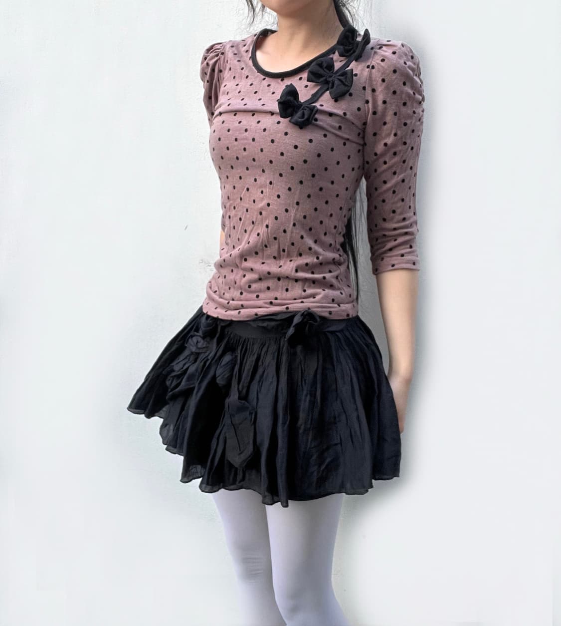 Corsage Pompom Skirt 상품이미지5
