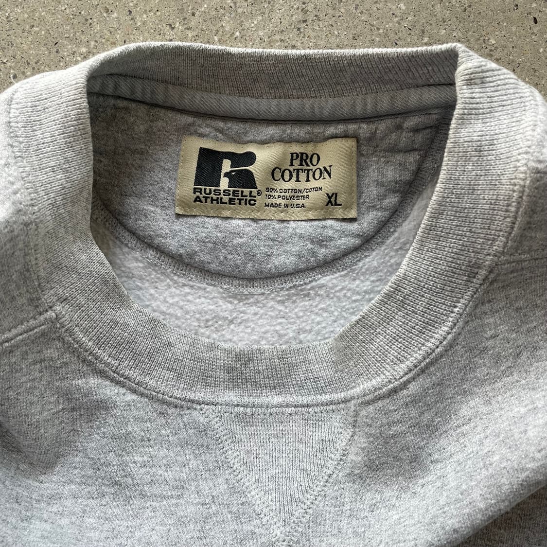 빈티지 러셀 애슬레틱  프로코튼 스웻셔츠 그레이 madeinusa 상품이미지2