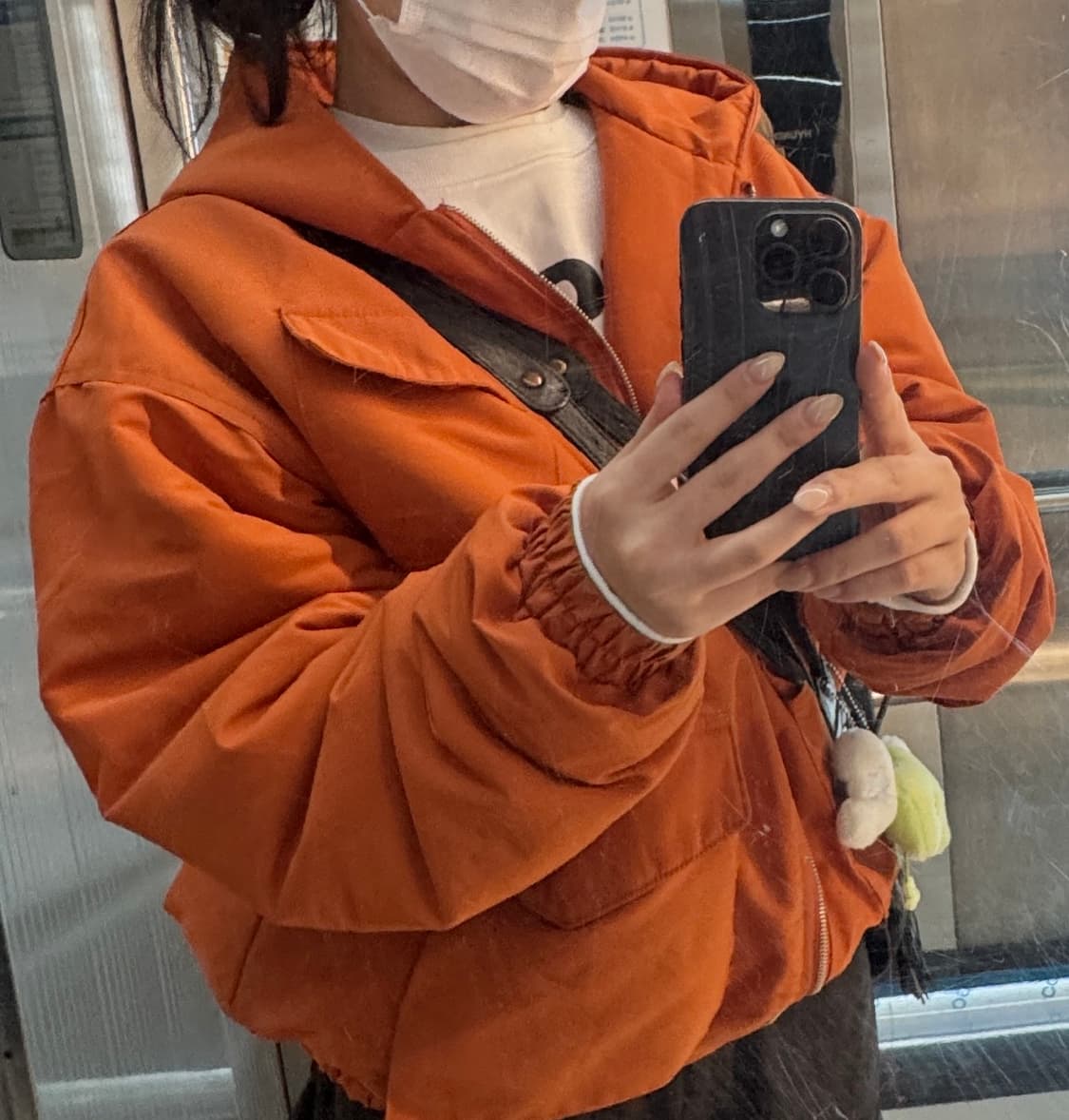 mirage 오렌지컬러 패딩 상품이미지1