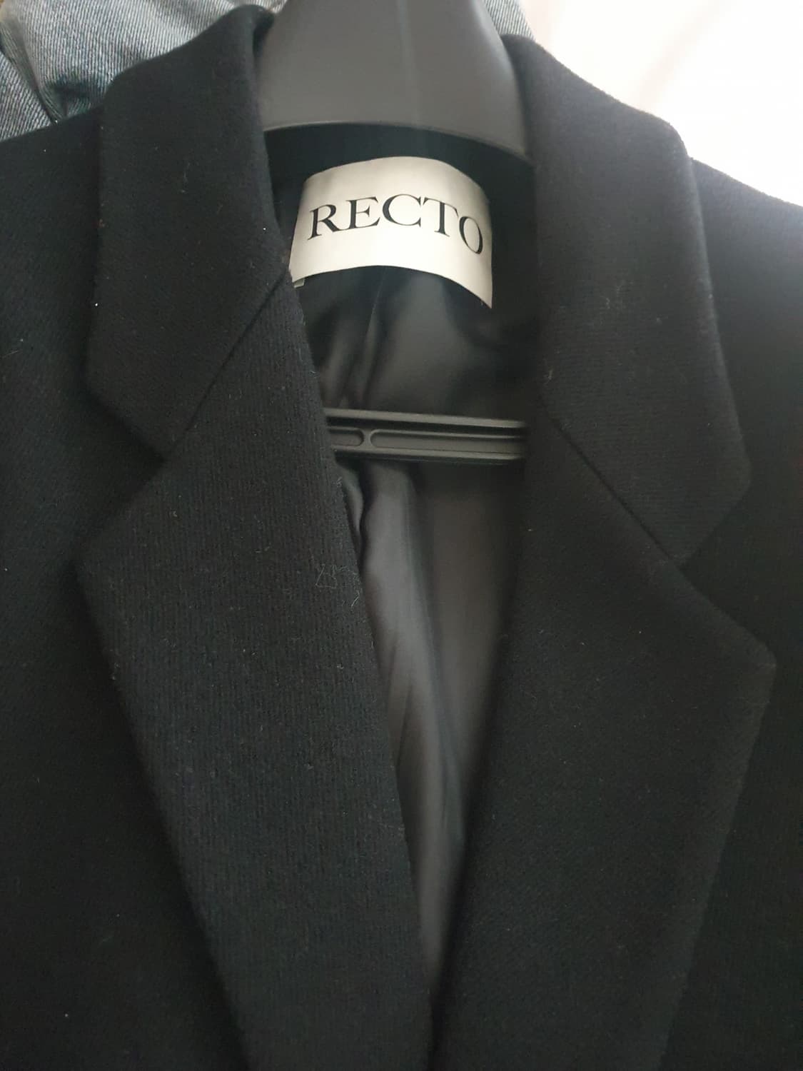 L) 렉토 오버사이즈 울 자켓 블랙 상품이미지2
