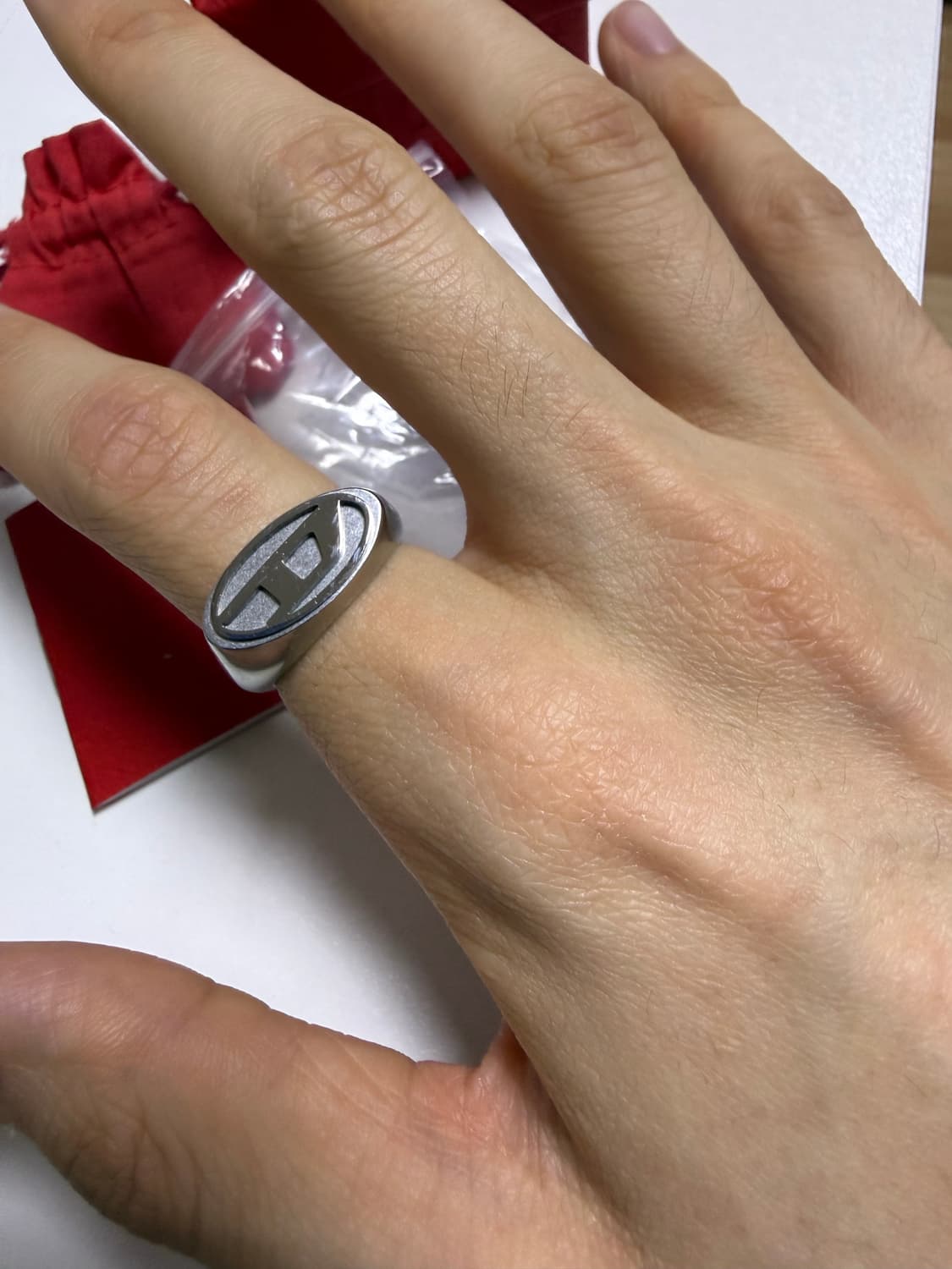 디젤 Dx1475 시그릿 링 실버 6.5사이즈 상품이미지3