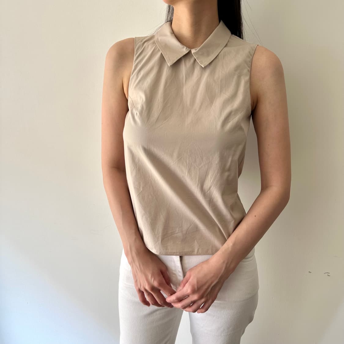 질샌더 네이비 jil sander navy 민소매 블라우스 상품이미지1