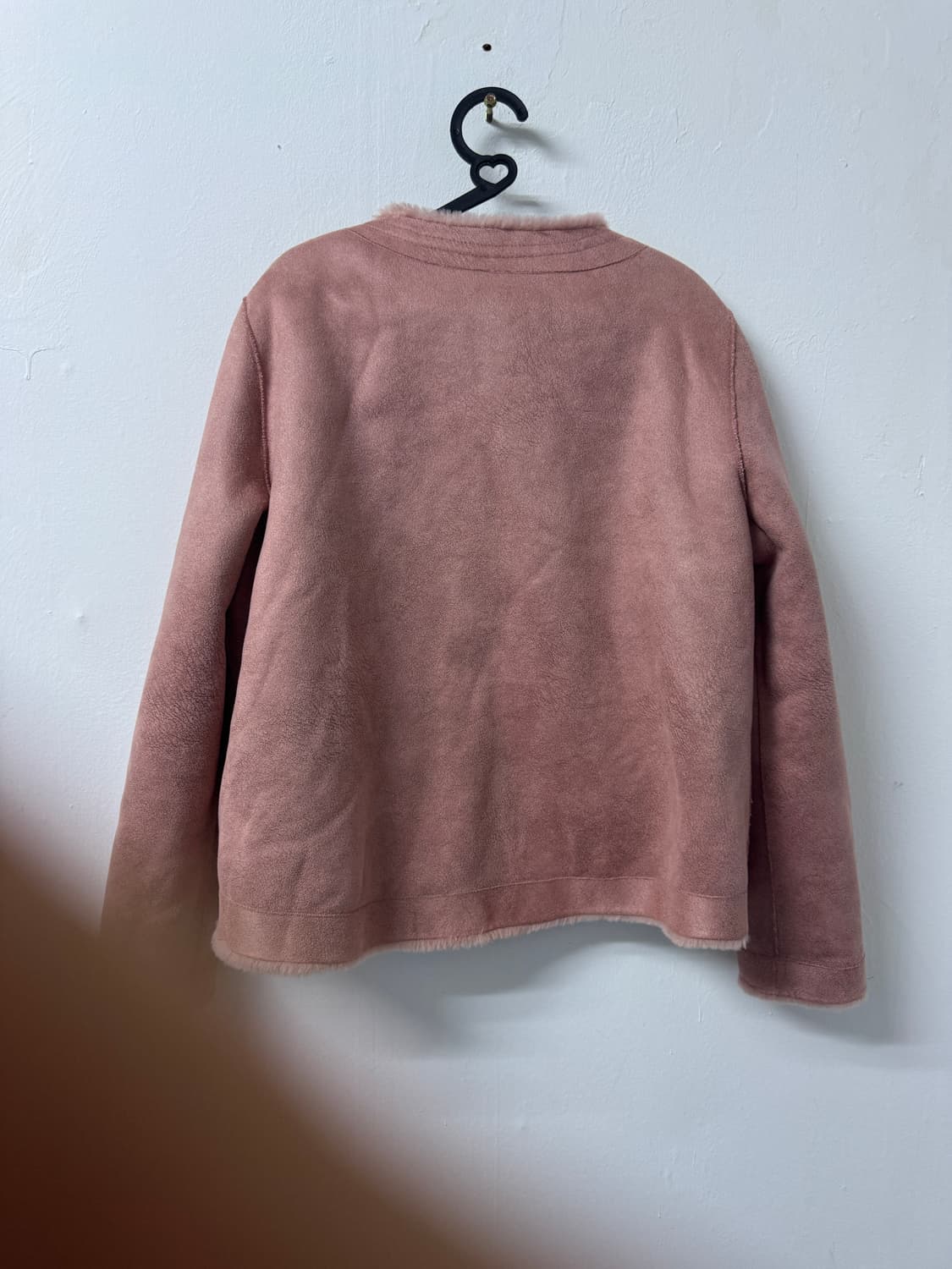 여성 VOLL 볼 양모 트위드 리버시블 무스탕 자켓 M ~ L 상품이미지4