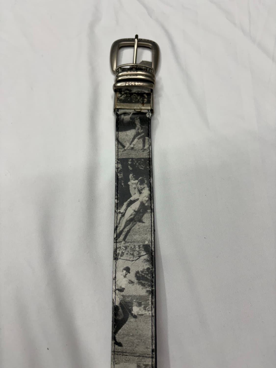 폴로 클럽 빈티지 프린팅 레더 벨트 Polo Club 상품이미지2