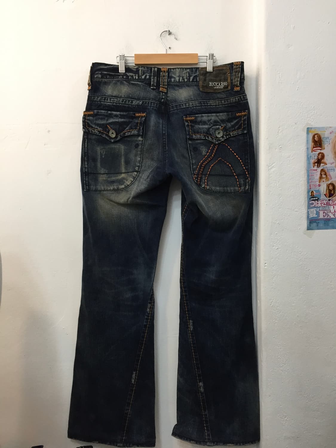 버커루 빈티지 워싱 부츠컷 데님 34 상품이미지2