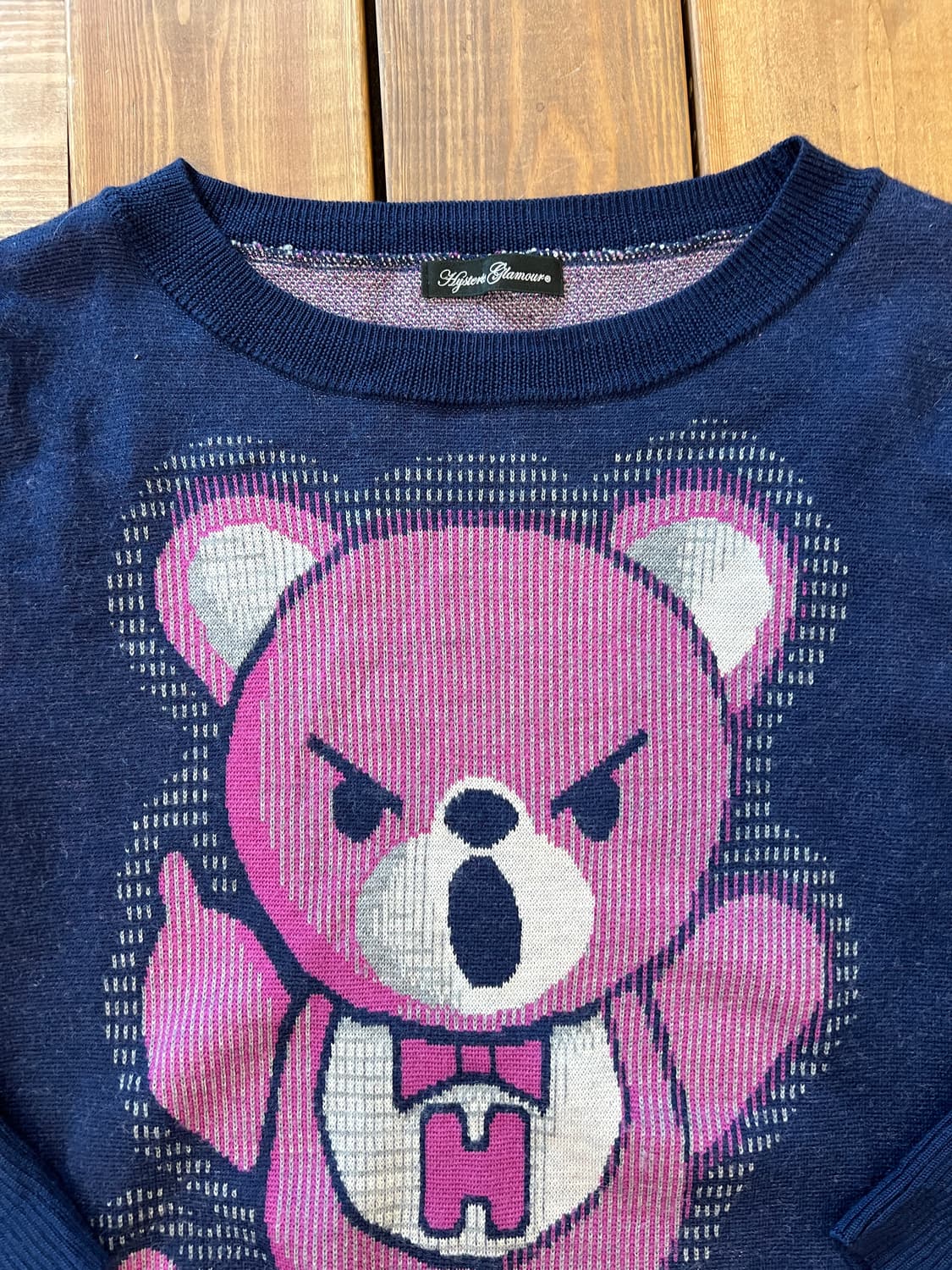 히스테릭글래머 퍽베어 네이비니트 상품이미지8