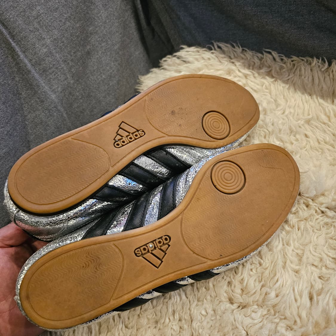 265 아디다스 태권도 메탈릭 실버 상품이미지4