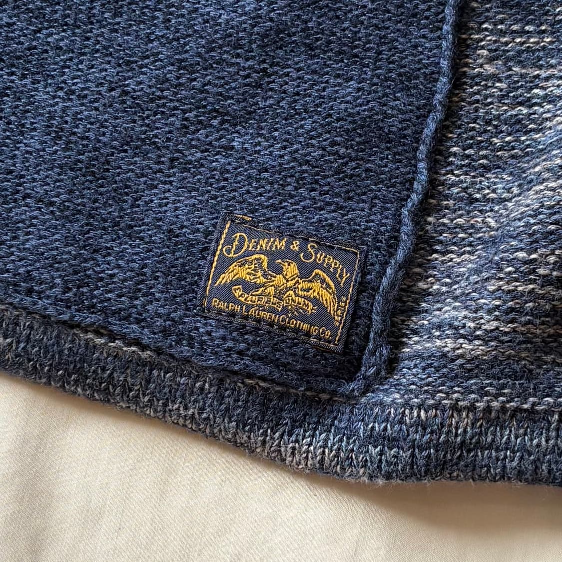 [XL/105] DENIM&SUPPLY 랄프로렌 인디고 패치워크 가디건 상품이미지5