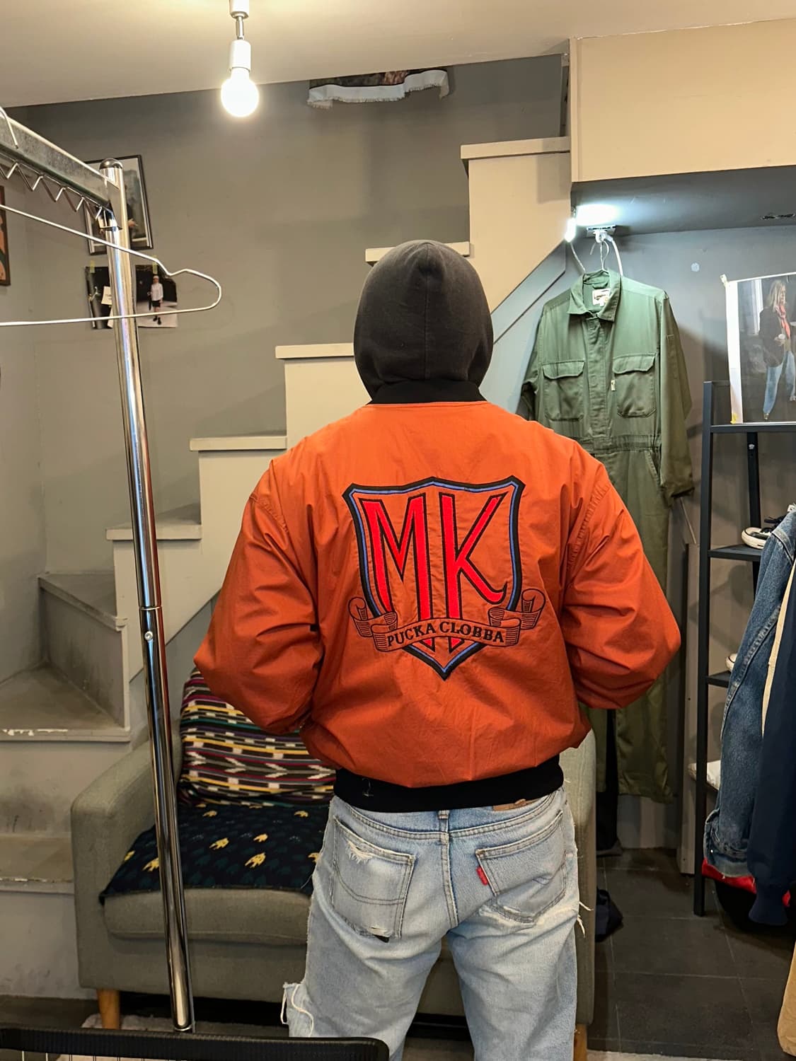 90‘s Michiko Koshino nylon patch jacket 상품이미지2