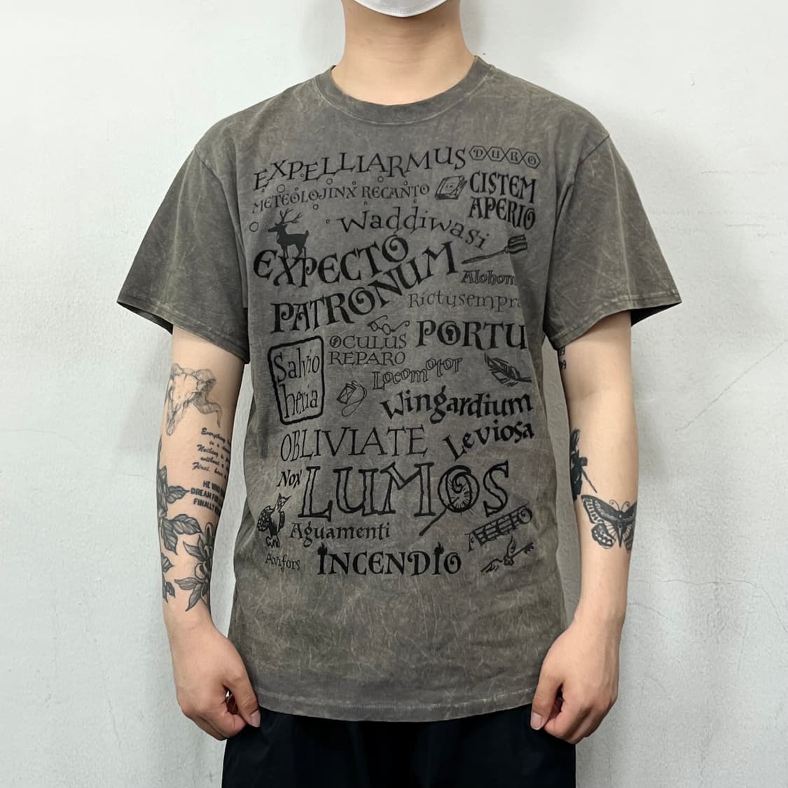 유니버셜 스튜디오 해리포터 레터링 로고 반팔 상품이미지2