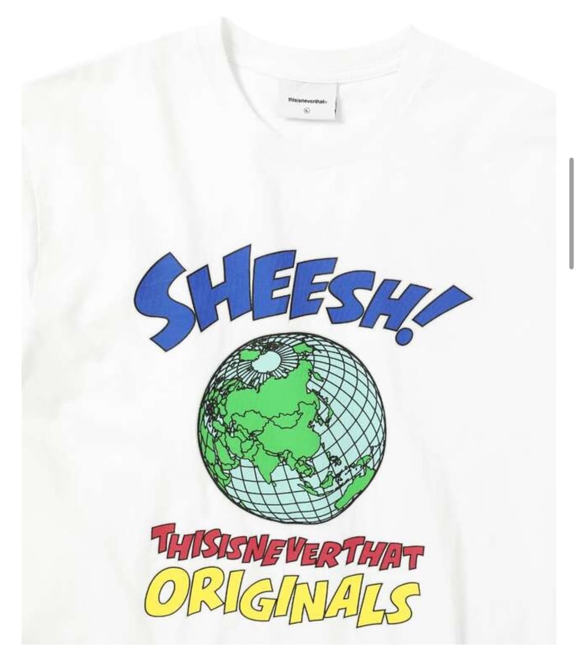 디스이즈네버댓 쉬시 티셔츠 Sheesh! Tee (White) L 상품이미지2