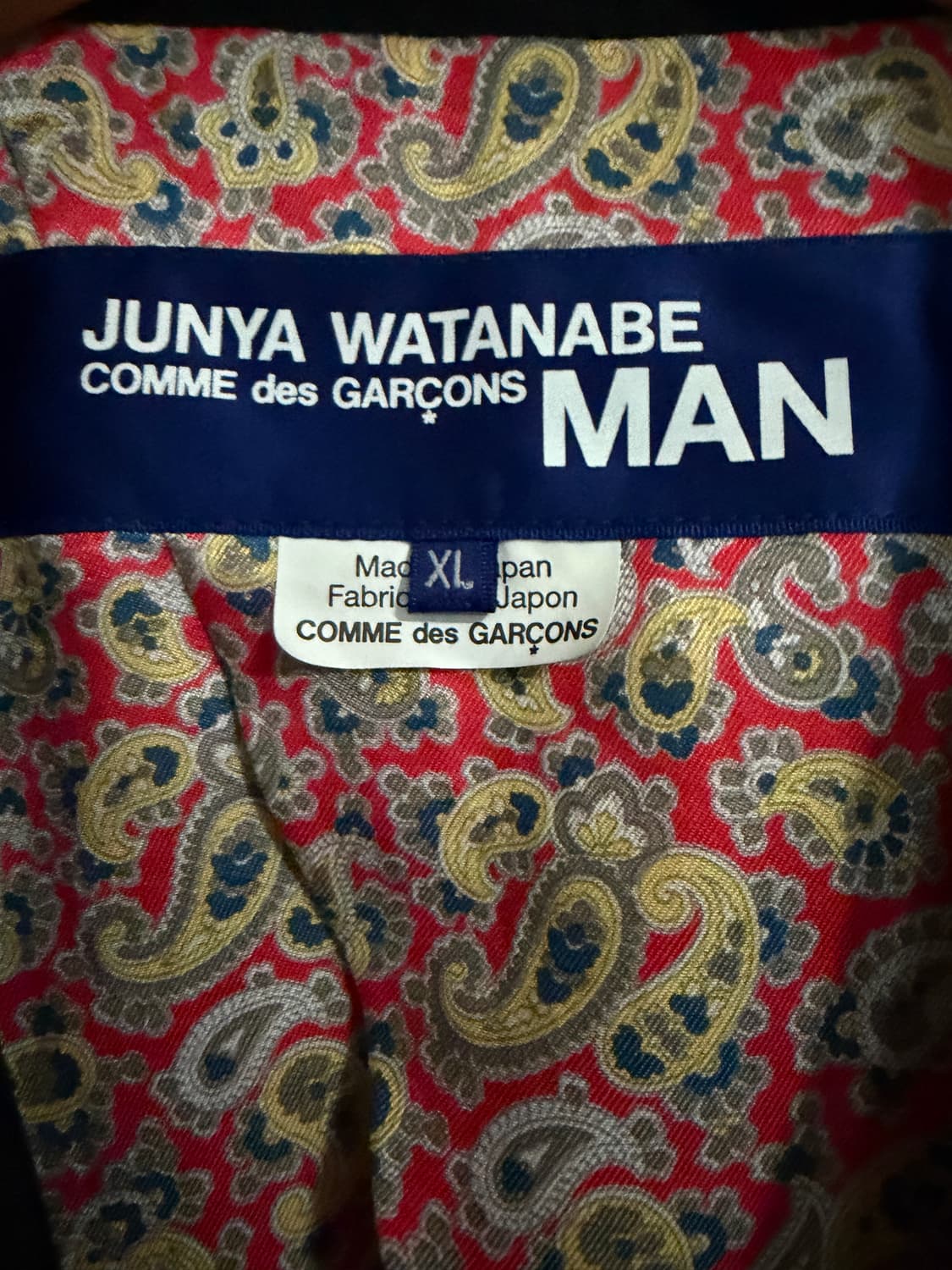 준야 와타나베 꼼데가르송 MAN 패턴 테일러드 자켓 AD2019 XL 상품이미지4