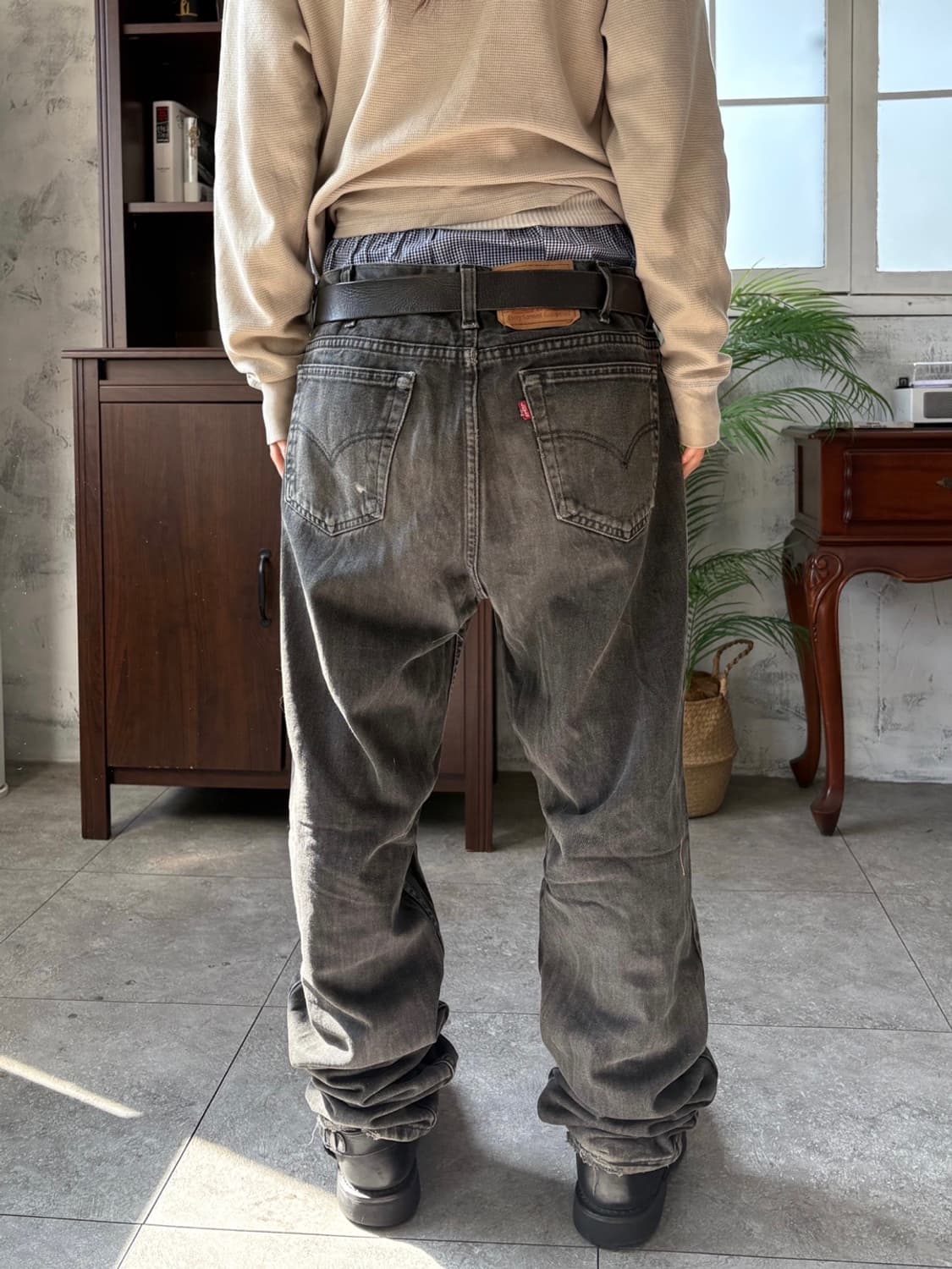 리바이스 516 흑청 상품이미지3