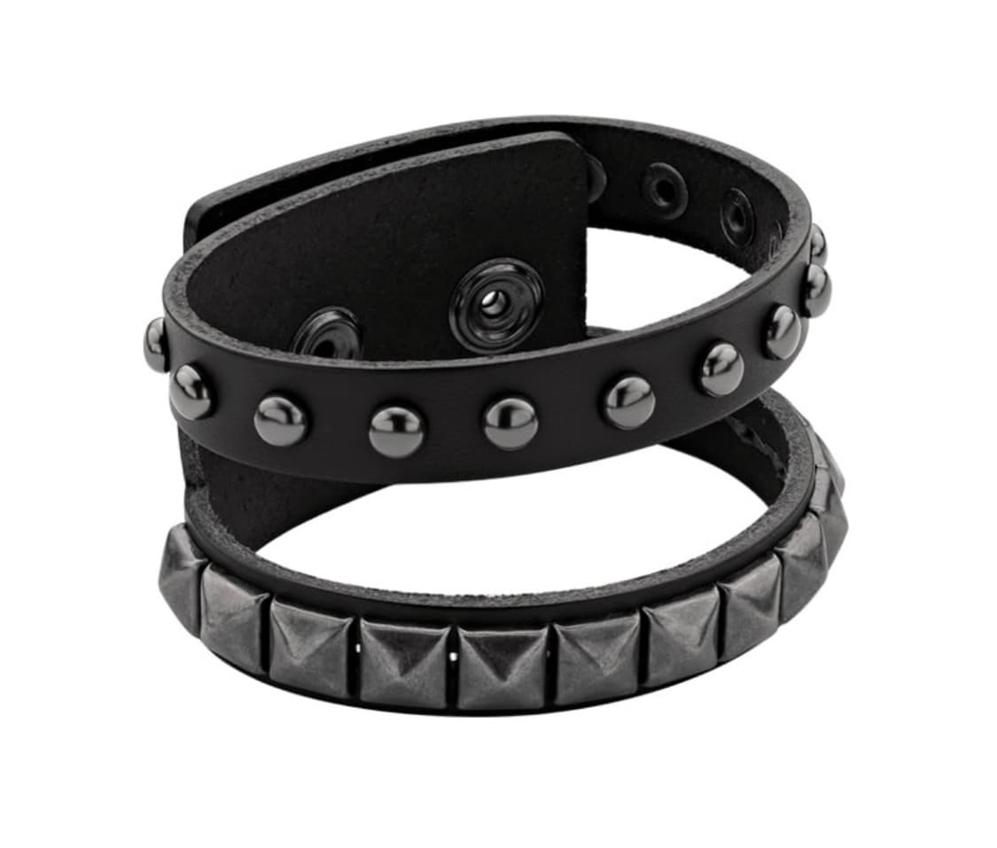 Double stud leather belt bracelet 상품이미지1
