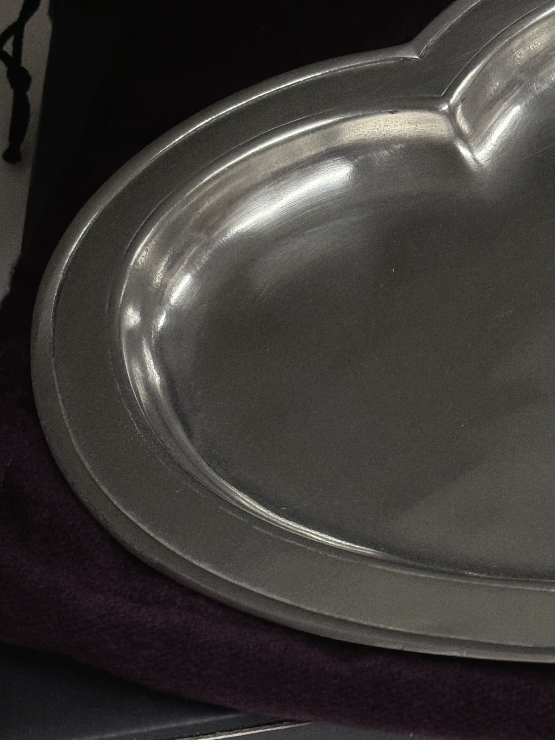 미사용 / 코지타벨리니 하트 트레이 퓨터 쿠오레 접시 상품이미지9