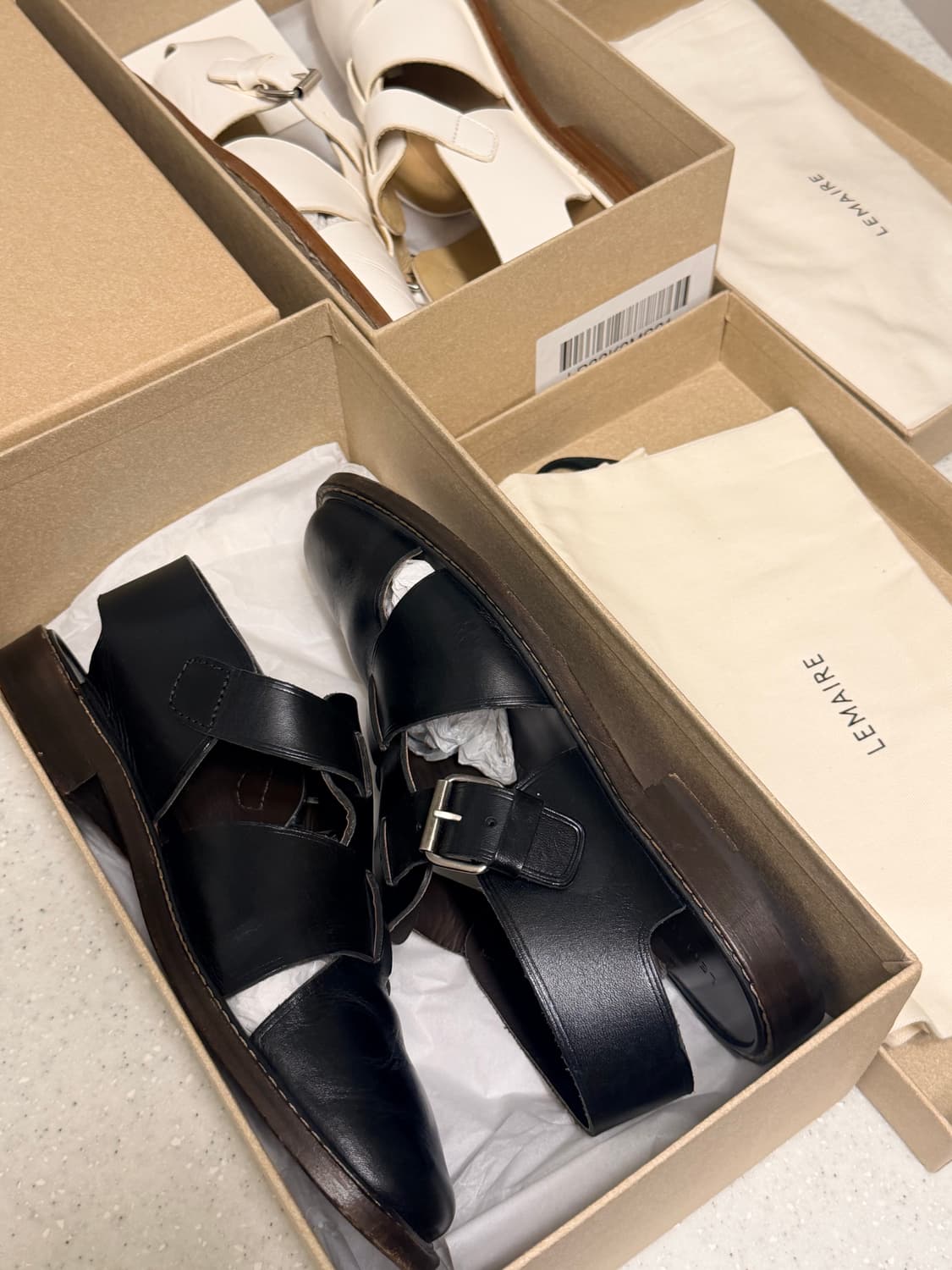 24ss 르메르 피셔맨 샌들 블랙 상품이미지4