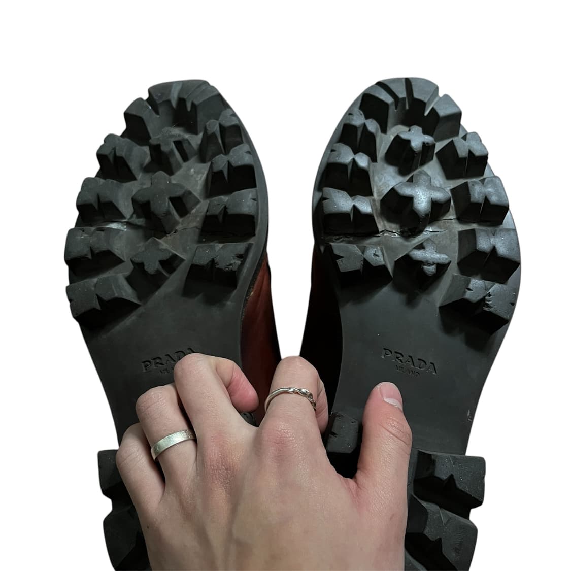 프라다 테라코타 빈티지 브라운 로퍼 255~265 상품이미지4