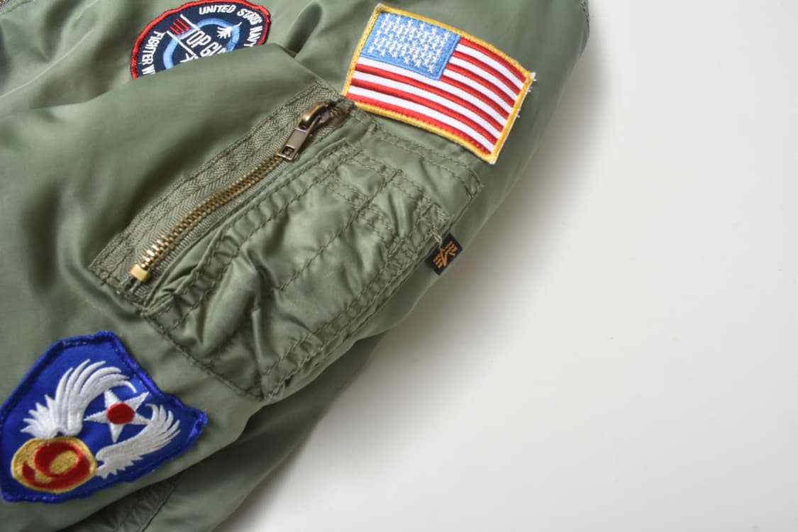 90S 알파인더스트리 MA-1 항공점퍼 XL N3235 상품이미지3