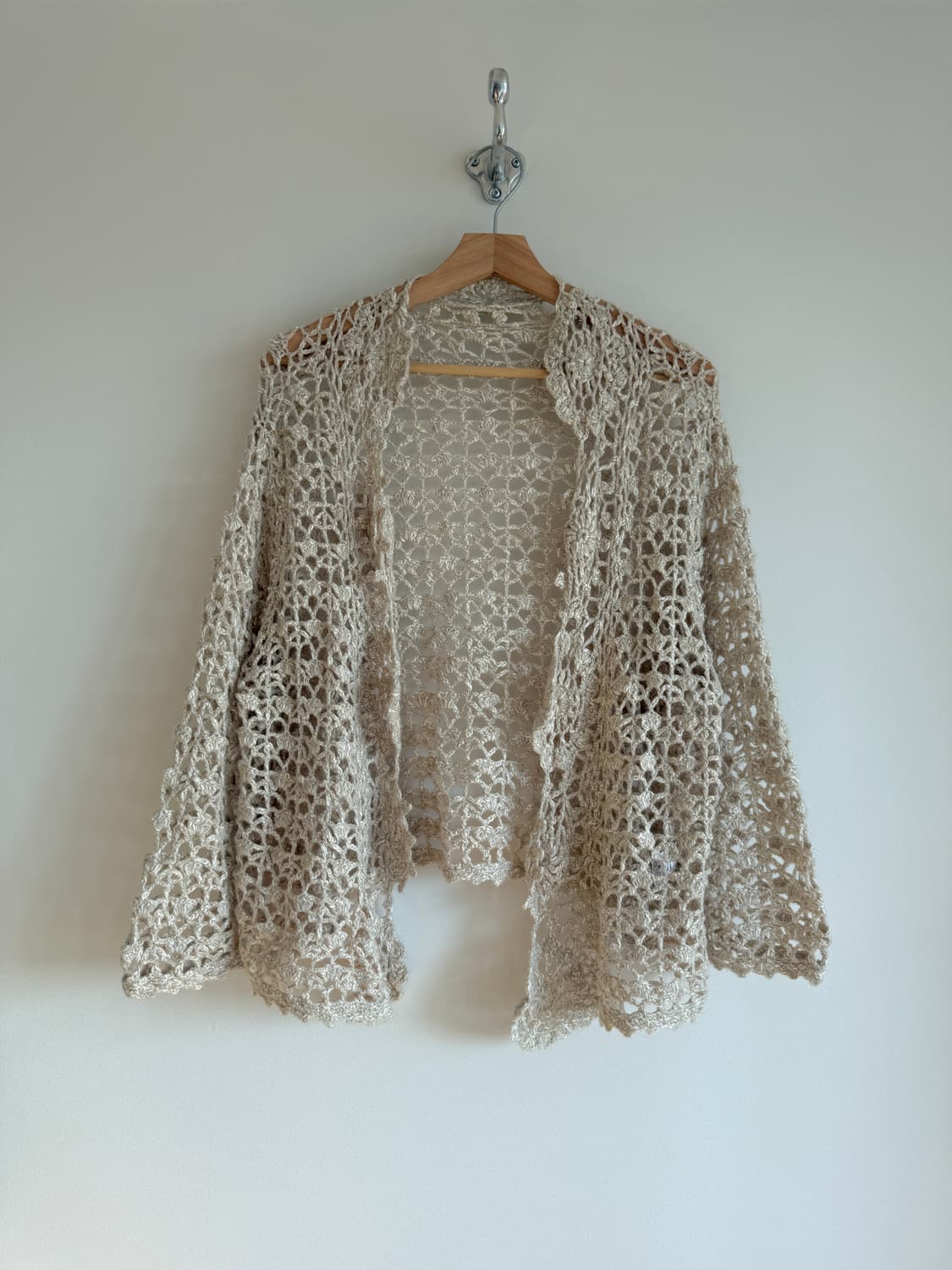 SM2 코튼 니트 시스루 가디건 상품이미지1