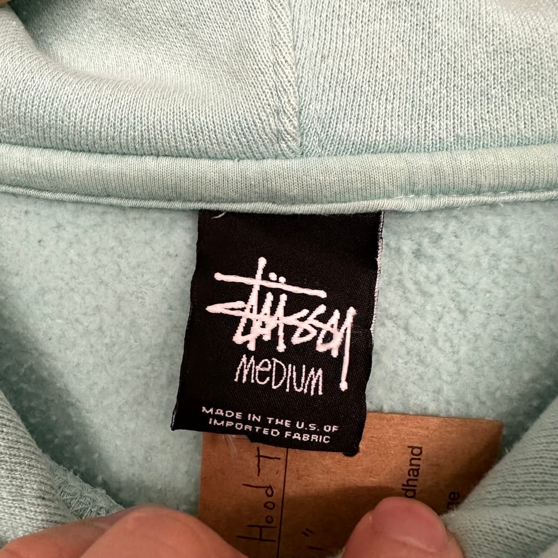 스투시 월드투어 후드티 ‘민트’ 상품이미지4