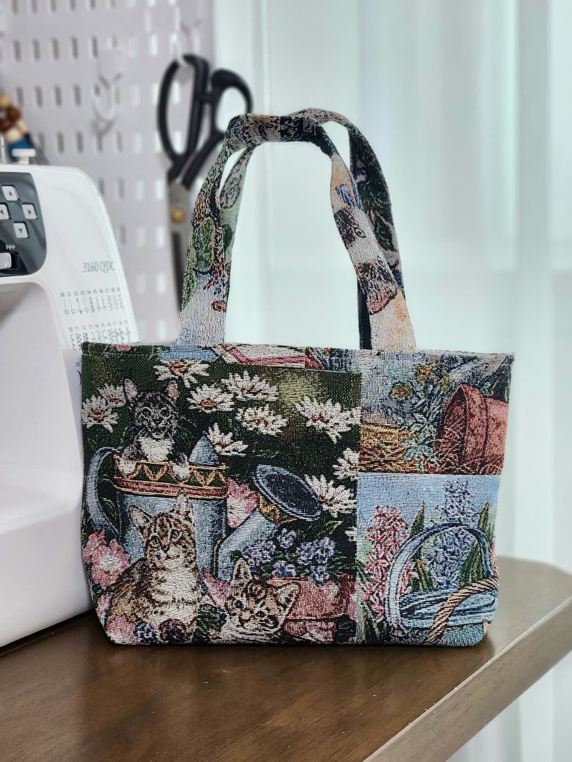 (no.2) cat 고양이 미니 토트백 상품이미지1