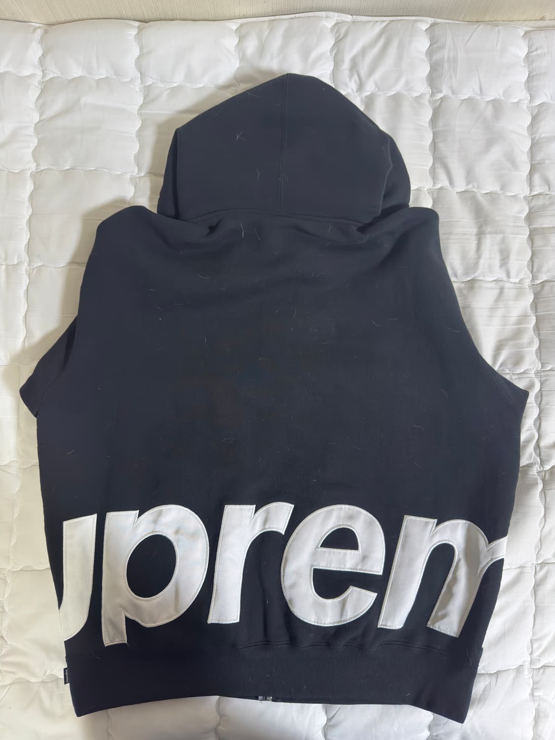 25ss 슈프림 빅 로고 후드집업 블랙 상품이미지2