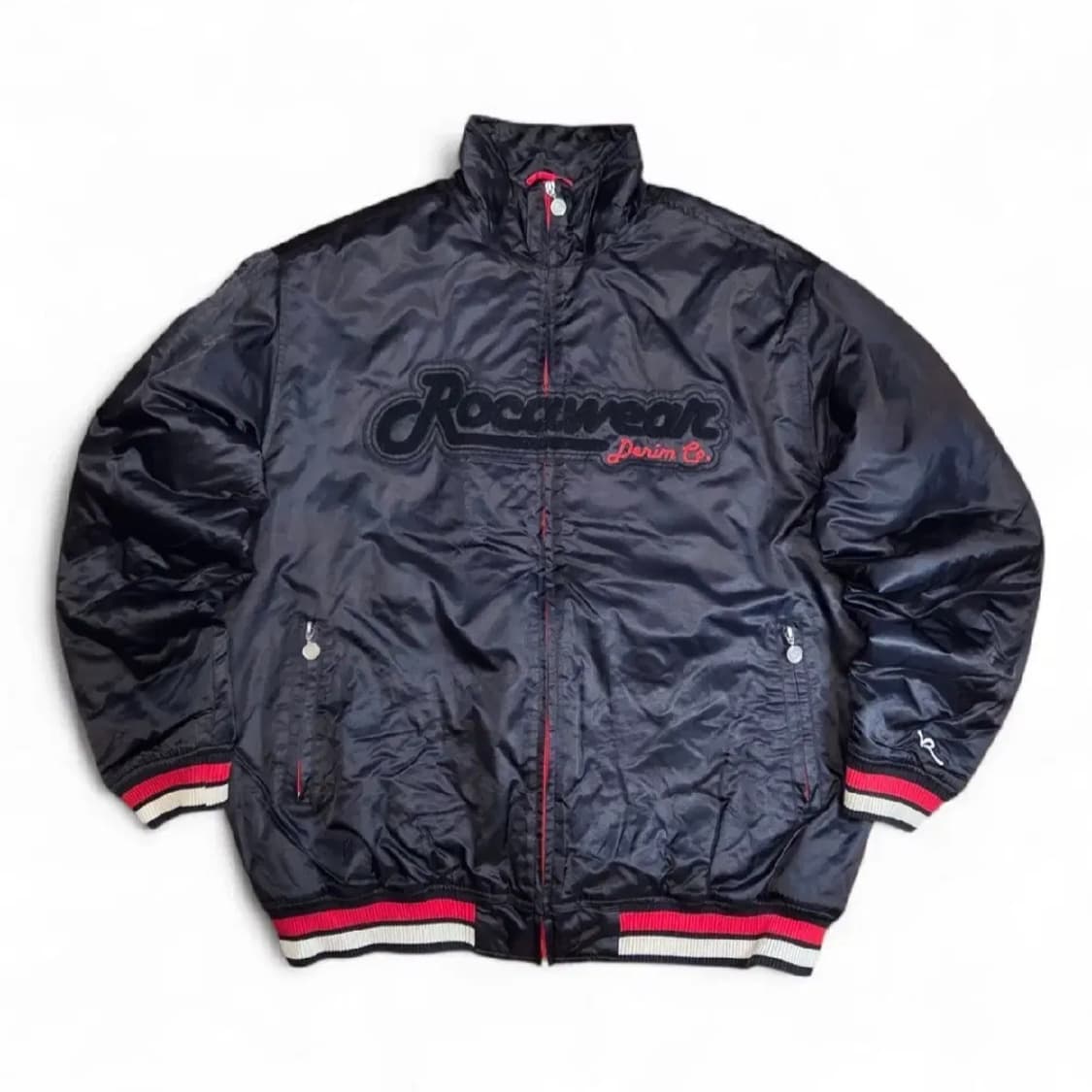 신품급) 90s 올드스쿨 로카웨어 빅로고 바시티 자켓 (2XL) 상품이미지1