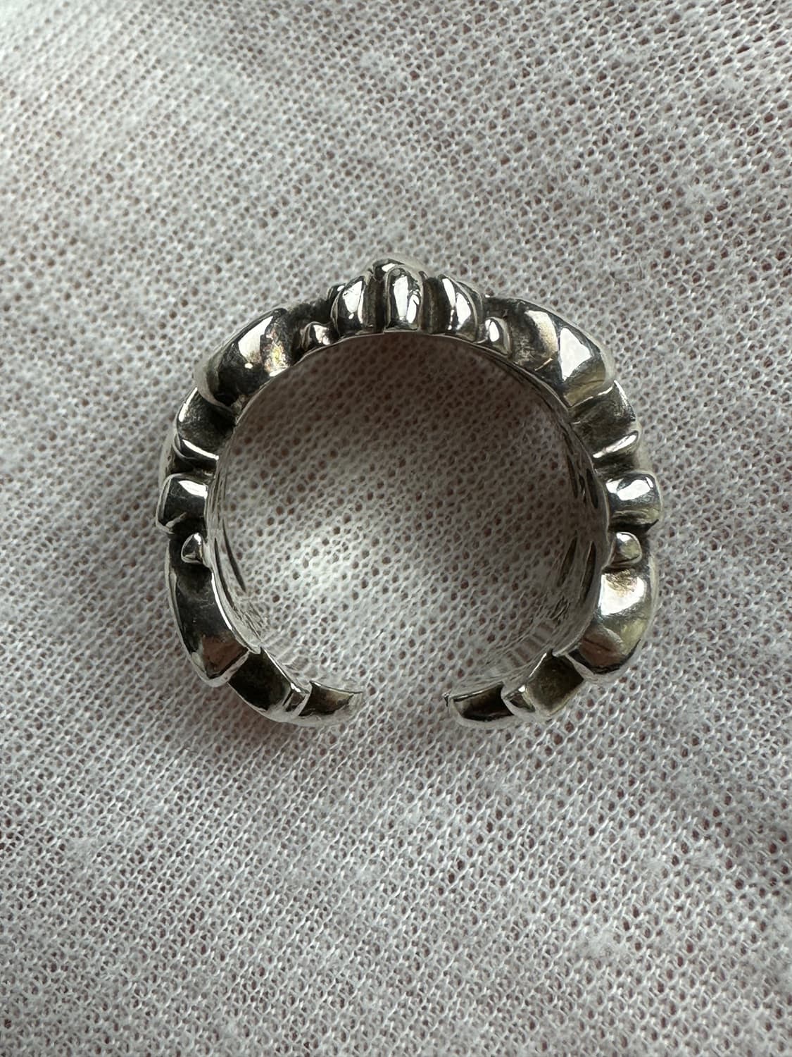 [US 6.5] 정품 크롬하츠 더블플로랄링 상품이미지6