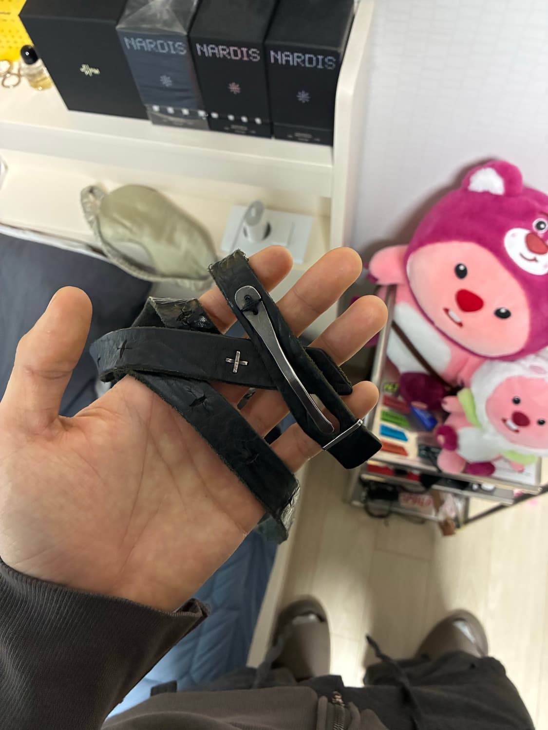 Ma+ 롱 레더 벨트 착샷 O 상품이미지1