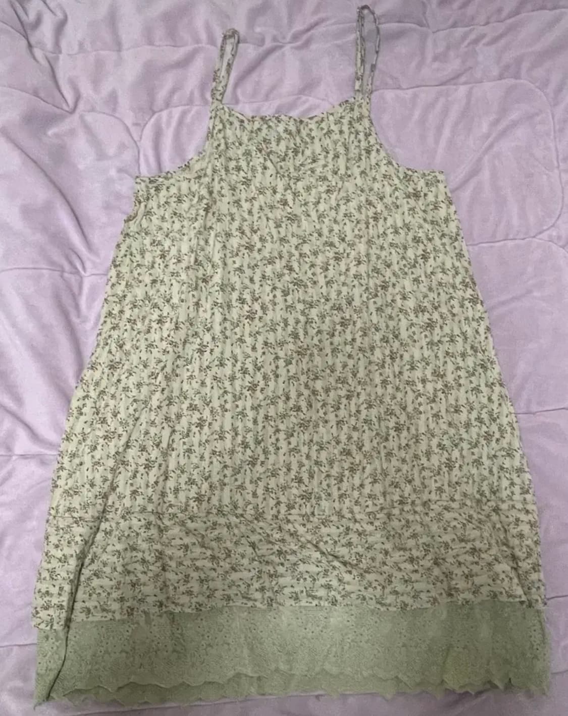 미사용)애니원모어)모리걸룩)모화 빈티지 플라워 원피스 상품이미지4