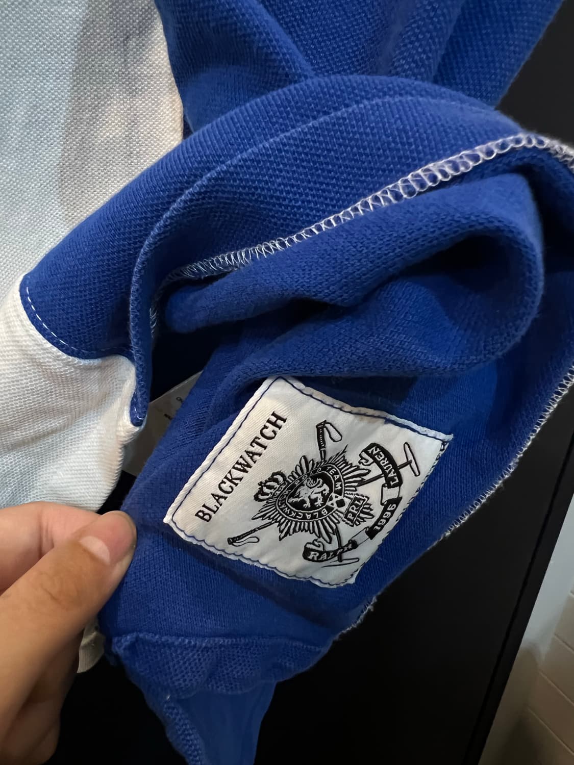 폴로 랄프로렌 1996 블랙워치 카라 반팔티 상품이미지4