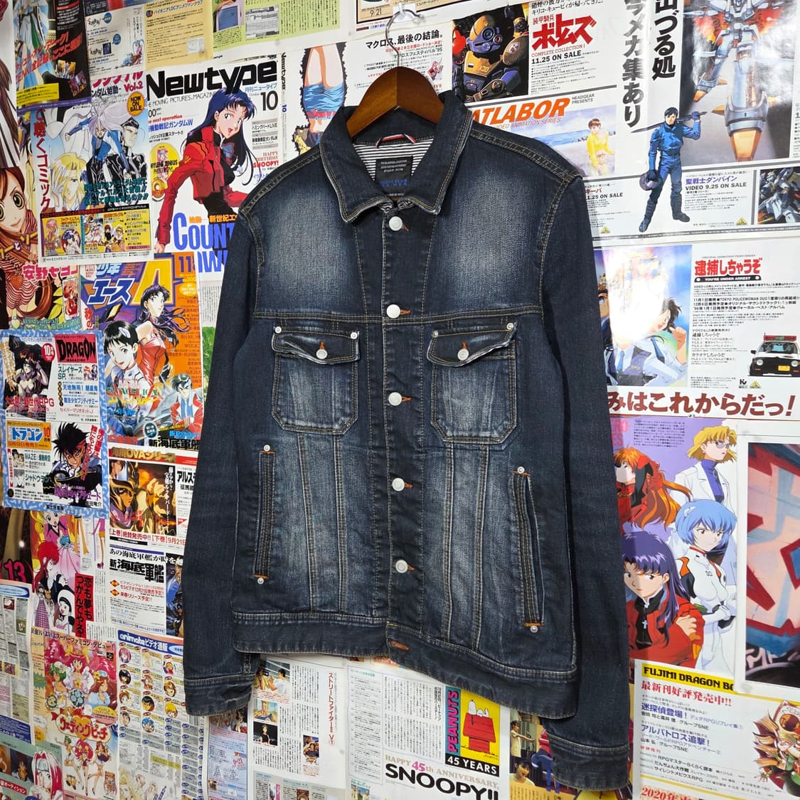 JPN 니콜 클럽 포 맨 워싱 데님 자켓 상품이미지2