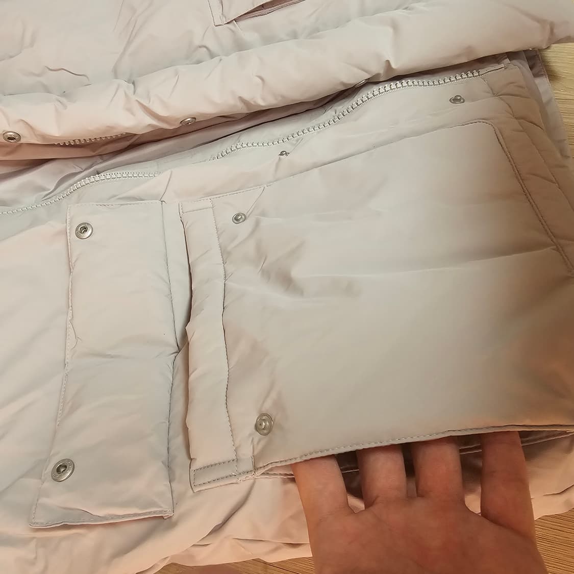 새제품) 마인드브릿지 미니멀 숏 다운 패딩 점퍼 100. 체감XL 105 상품이미지6