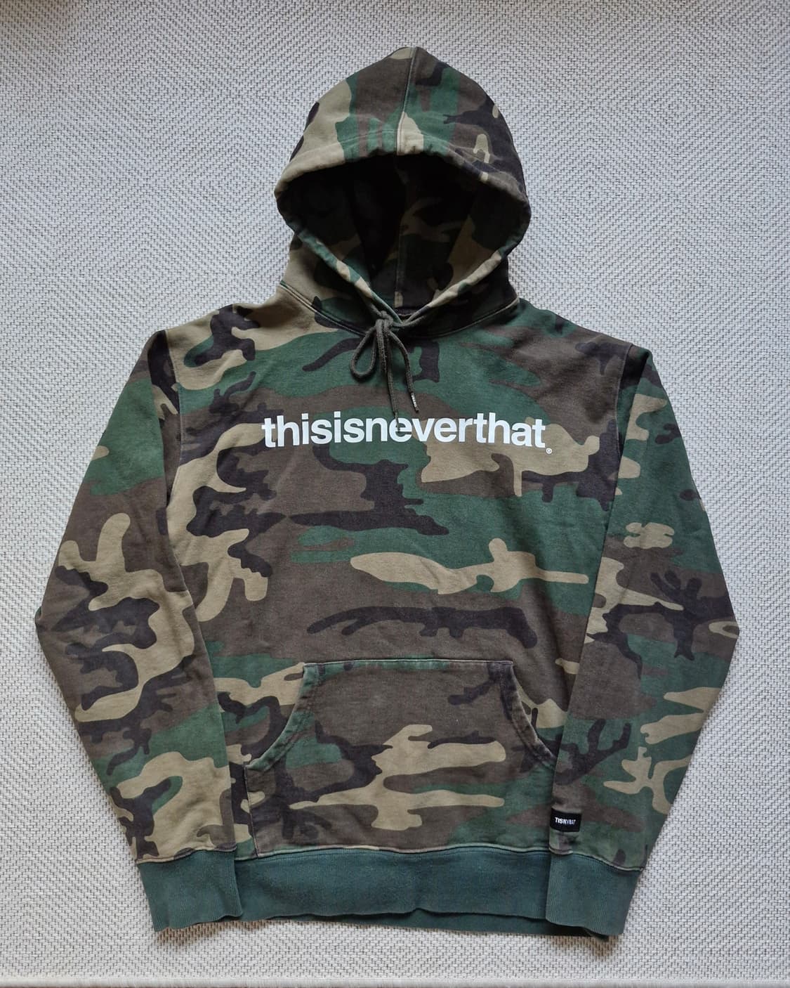 디스이즈네버댓 카모 후드티 L 상품이미지3