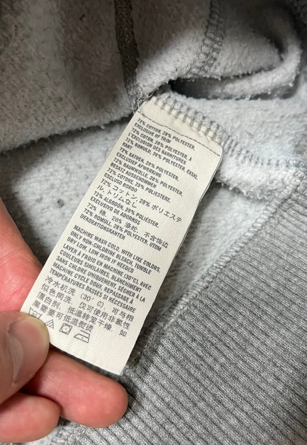 아베크롬비 후드 y2k  그레이 M 남녀공용 상품이미지6