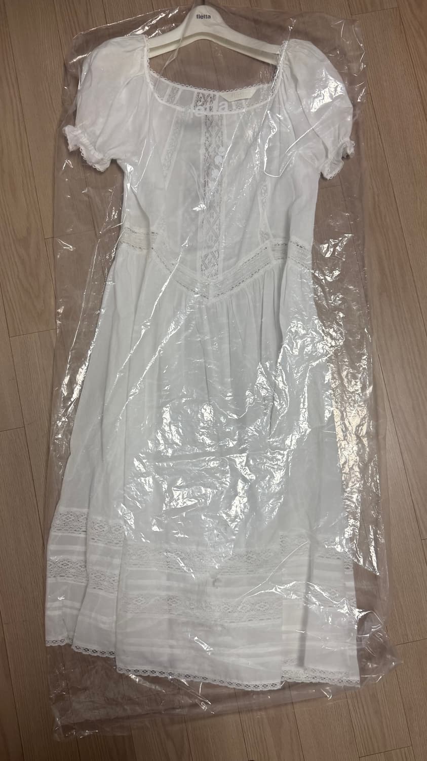 플레타 플레따 드레스 113 쉬어 레이스 롱 원피스 상품이미지2