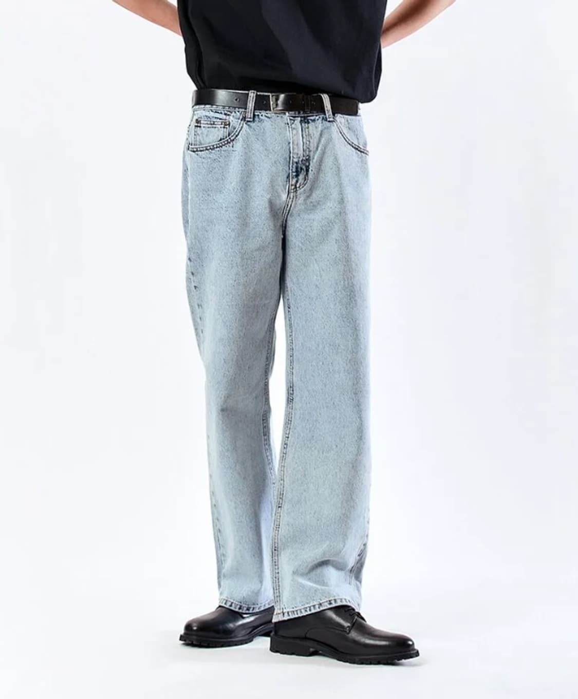 필로그램 블루스노우 와이드 데님 팬츠 S 연청 아이스 상품이미지4