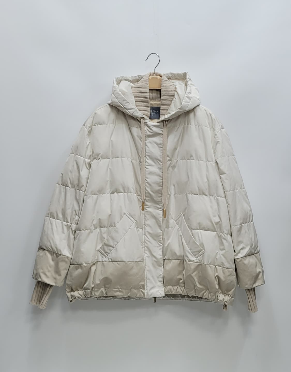 로레나 안토니아찌 니트 배색 오버핏 후드 패딩 자켓 / 여 42 (90) 상품이미지1