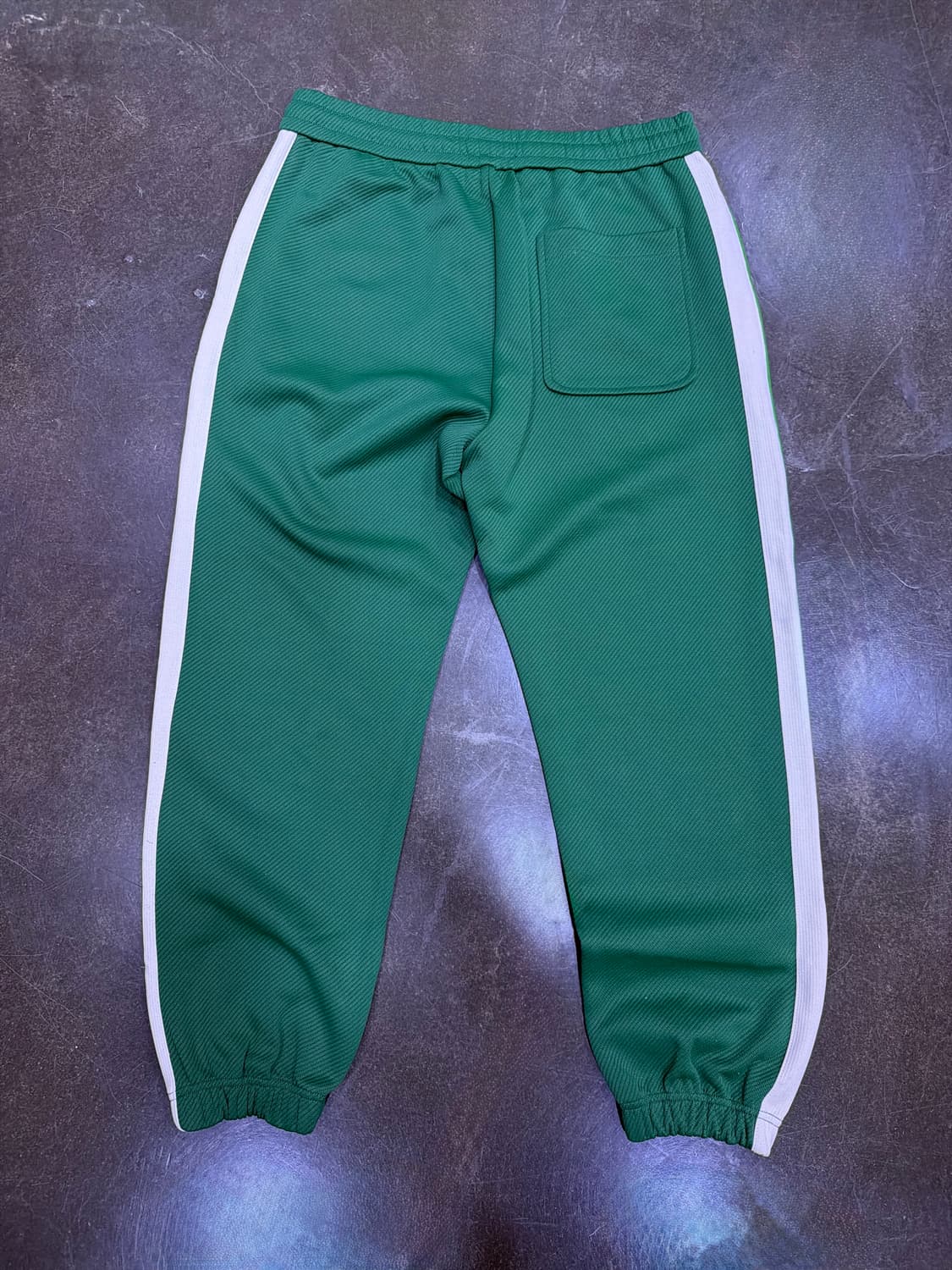 배색 스트라이프 조거팬츠 트랙팬츠 그린 화이트 XXL 상품이미지2